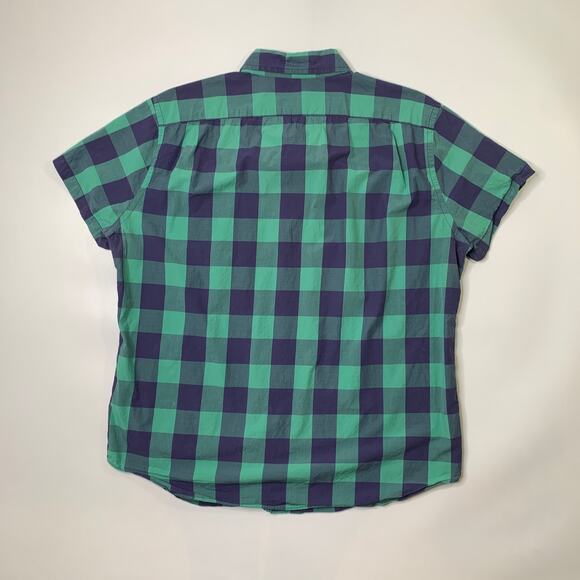 J Crew Shirt Mens XL Extra Large Light Weight Cotton Plaid Check Button Down - Picture 6 of 8